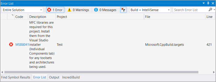 Как удалить incredibuild из visual studio